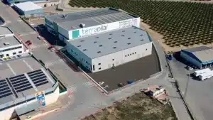 Infografía 3D del nuevo almacén logístico de Inurban en Antas (Almería)